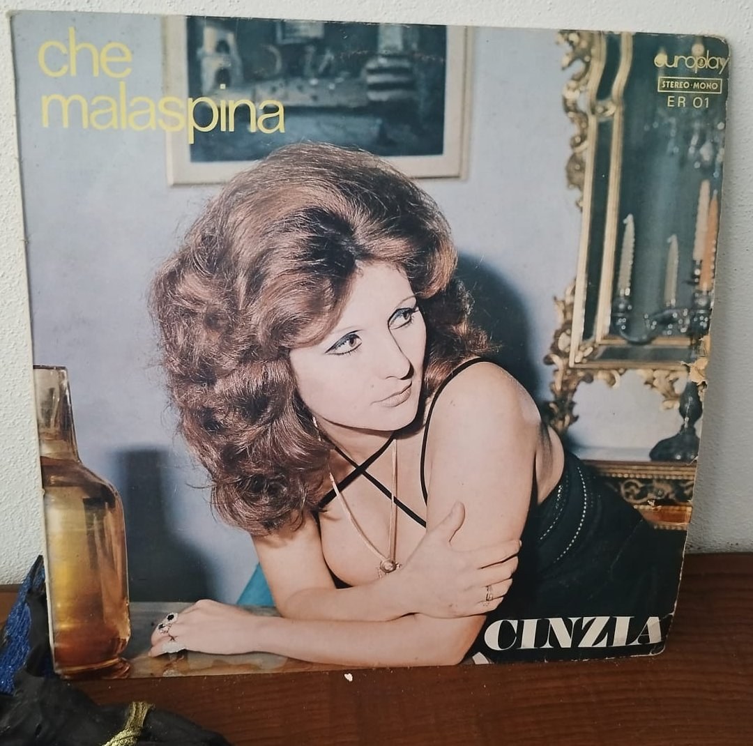 Il vinile «Che malaspina» di Cinzia, 1974
